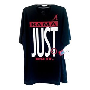 Alabama Crimson Tide NWT Nike Just Do It Dri-Fit BAMA XL Tee Licensed NOS 2015